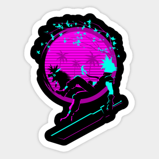 Final retro Sticker